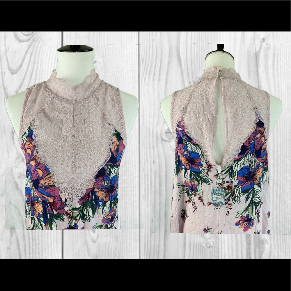 NWT Free People Ecru Combo Dress Size Med - Picture 3 of 3